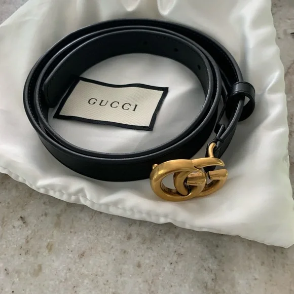 Gucci | Accessories | Authentic Gucci Skinny Belt | Poshmark display picture 3